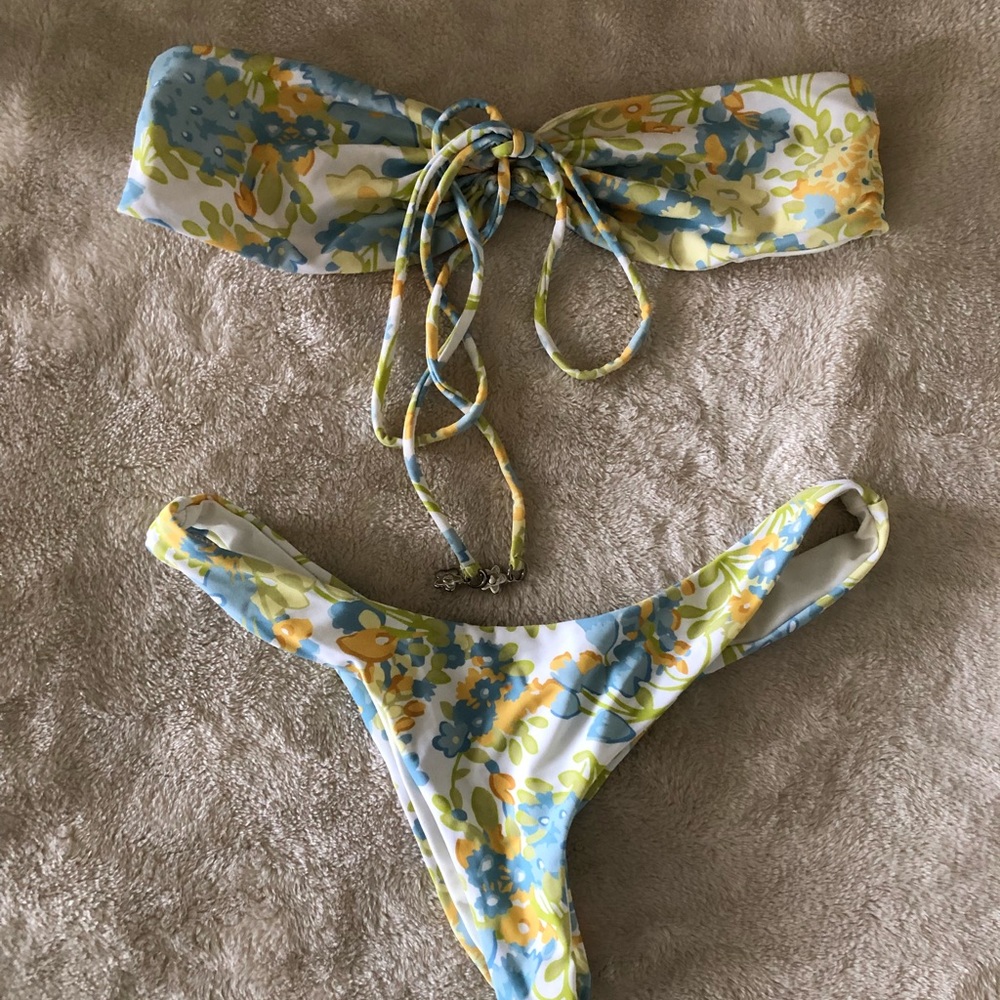 With Jean bikini